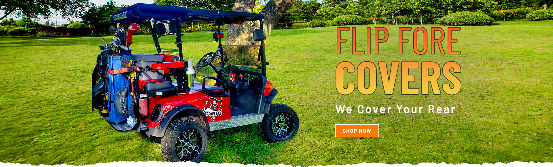Golf Cart Extended Roof – Flip Fore Covers